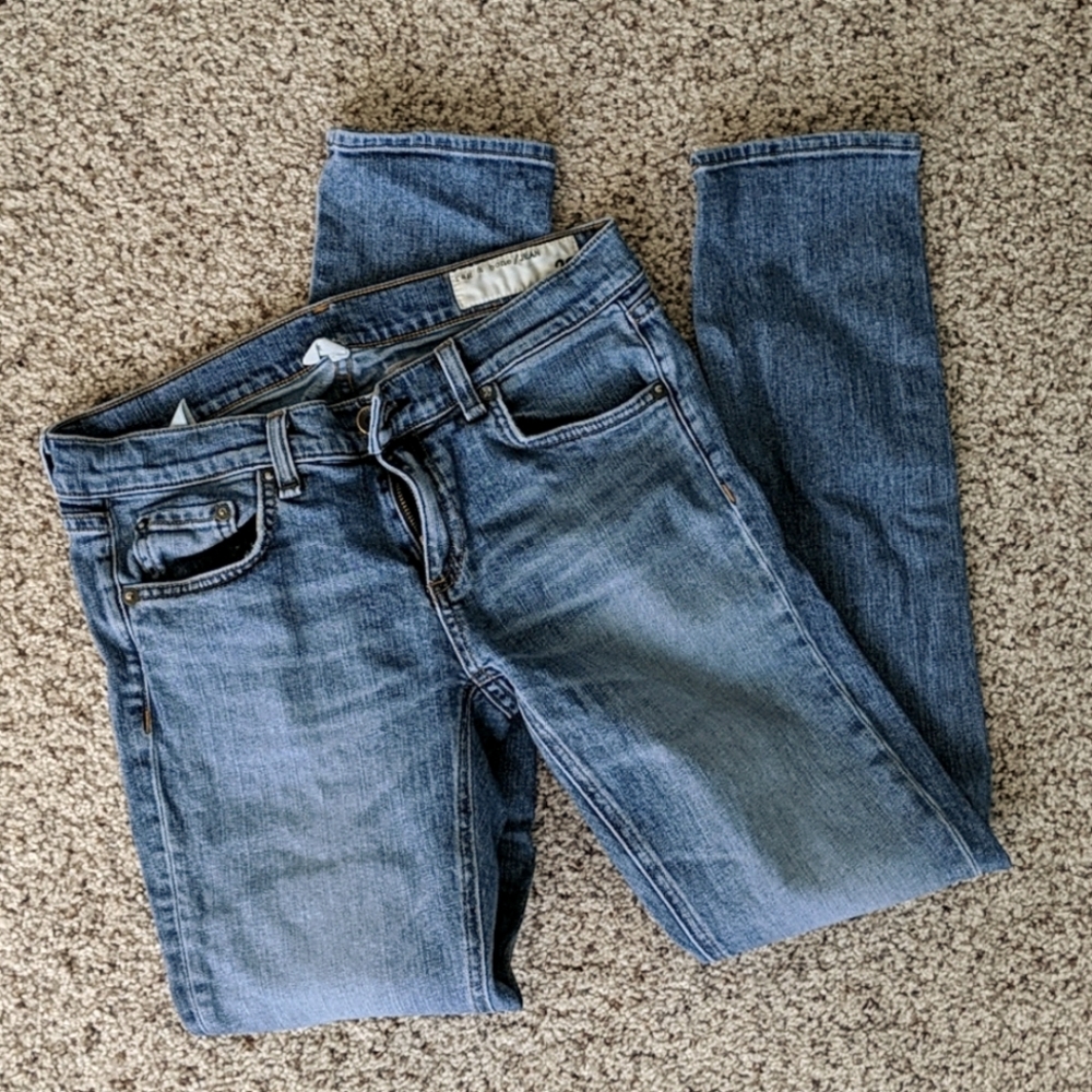 Rag & bone cropped boyfriend jeans, Size 26